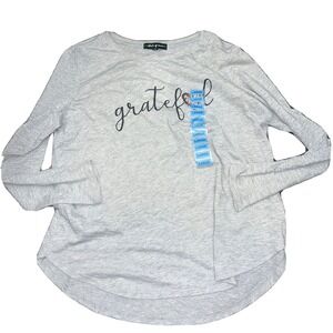 NWT Women's Grey State of MINE Long Sleeve Grateful Tee Size XXL
